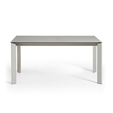 Tisch Axis ausziehbar 160 (220) cm Keramik Grau und graue Beine