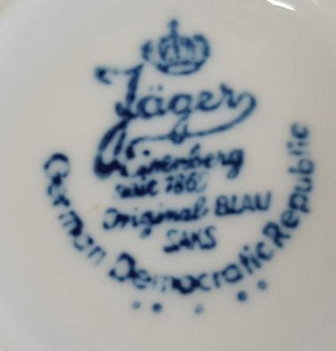 Kaffeetasse 6,8 cm Jaeger & Co. Indisch Blau Strohblume