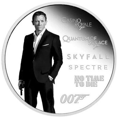 Silbermünze 999,9 2024 - James Bond Legacy Serie - 5. Ausgabe - 1oz PP Color