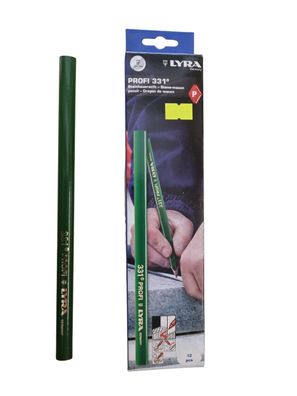 Lyra Maurerbleistift Bleistift oval grün L: 24cm