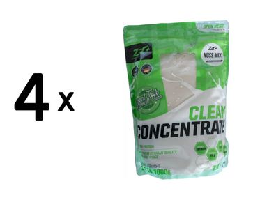 4 x Zec+ Clean Concentrate (1000g) Nut Mix