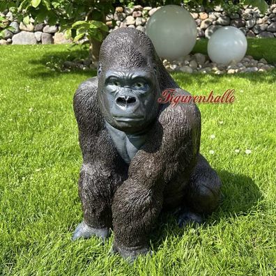 Affe Gorilla Jungel Afrika Deko Figur lebensecht Aufstellfigur Dekoration Deko neu