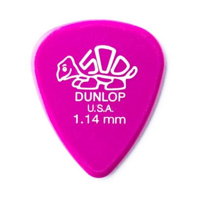 Dunlop Delrin 500 Plektren - 1,14 mm - magenta (1, 3, 6, 12 oder 72 Stück)