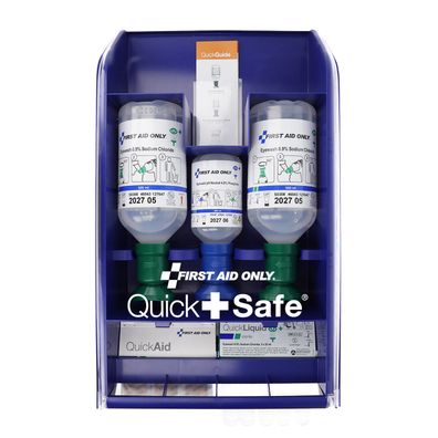 QuickSafe Komplett Station – Erste Hilfe Station mit Pflastern, Verbänden, Augensp...