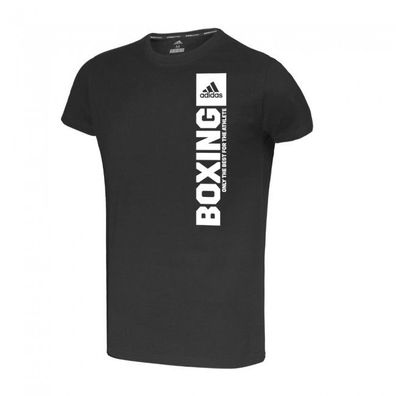adidas Community Vertical T-Shirt BOXING bk/ wh - Größe: M