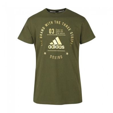 adidas Community T-Shirt BOXING green/ gold - Größe: XS