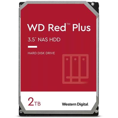 Festplatte 3,5 " NAS Western Digital 2TB HDD - Rot (WD20EFPX) Red