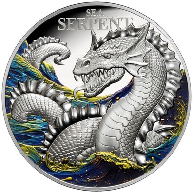 Silbermünze 2oz 2024 - Mythical Creatures ( 3. ) - Die Seeschlange