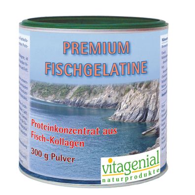Fischgelatine Premium, 300 g Pulver - Vitagenial by Biogenial