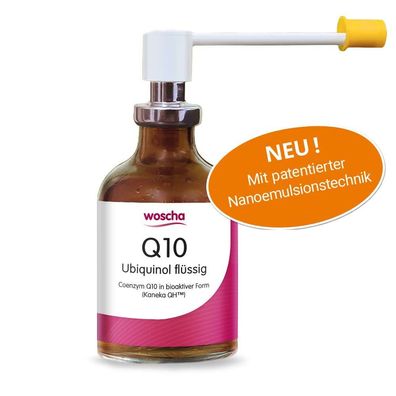 Q10 - Ubiquinol flüssig, 50 ml - Woscha by Podomedi