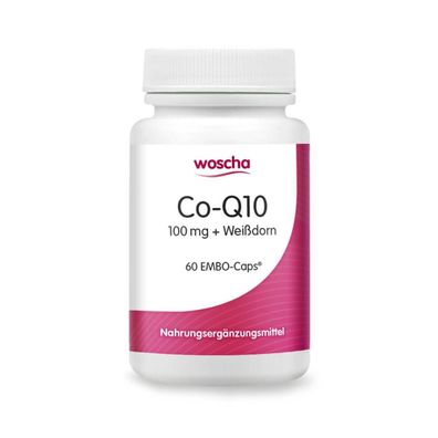 Co-Q10 mit Weissdorn, 60 Kapseln - Woscha by Podo Medi