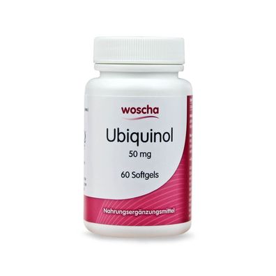 Ubiquinol 50 mg, 60 Softgels - Woscha by PodoMedi