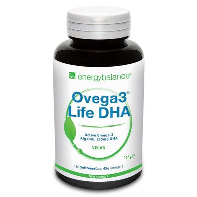 Ovega3 life DHA Algenöl, 180 Kapseln - EnergyBalance