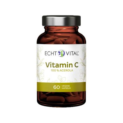 Vitamin C aus Acerola, 60 Kapseln