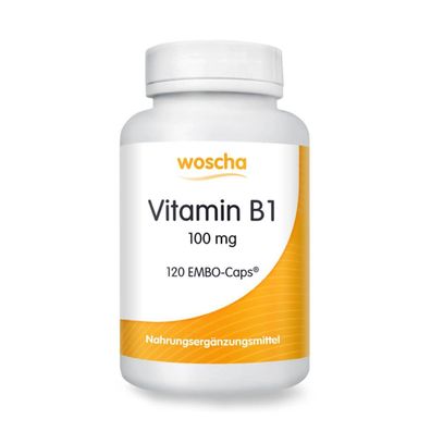 Vitamin B1, 120 Kapseln - Woscha by Podo Medi