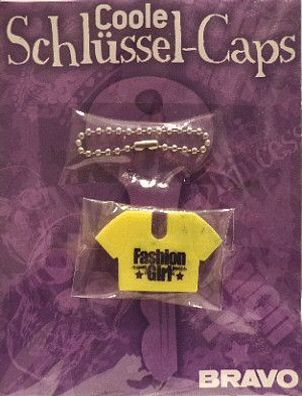 BRAVO Coole Schlüssel Caps Schlüsselkappe Anhänger Fashion Girl T-Shirt