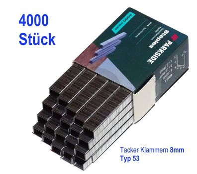 4000 Stück Tacker Nägel Set Typ 53 8mm