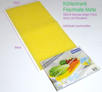 64cm Wenko Kühlschrank Schublade Frischhalte Matte Luft Zirkulation Obst Gemüe