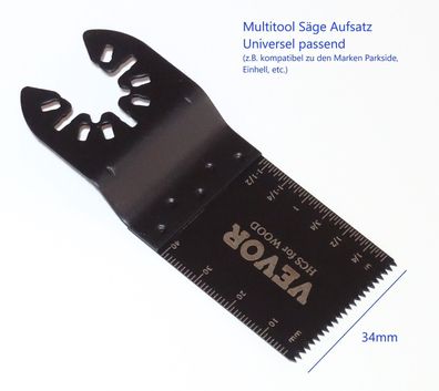 Universal Multitool Multifunktionswerkzeug Aufsatz Säge, kompatibel mit Parkside