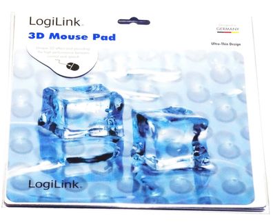 0,5mm Ultra Dünn Logilink Mauspad Mouse Pad Maus Unterlage 21x18cm , 3D Motiv