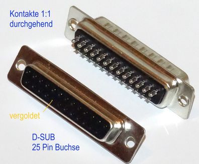 25Pin D-Sub Buchse Löt Variante Dsub subd sub-d