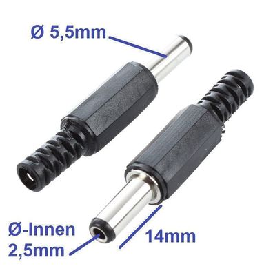 DC Stecker 5,5mm x 2,5mm