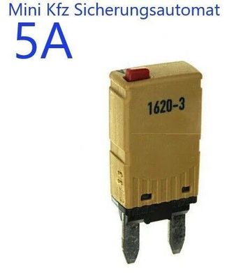 12V 5A KFZ Mini Flachstecksicherung Sicherungsautomat elektrisches Bauteil