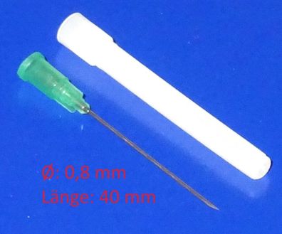 0,8 x 40mm Nadel Spritze für technische Dosier Spritze 20ml