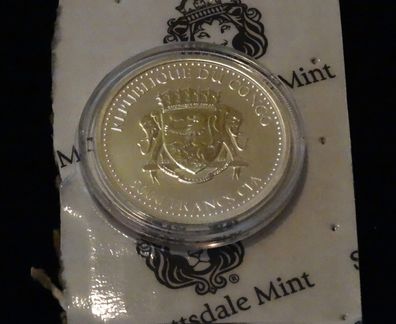 Scottsdale Mint Überraschungsmotiv #1 original verpackt 1oz Silber Münze 99,9%