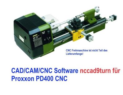 Vollversion LizenzKey CNC Software nccad9turn Proxxon PD400 CNC Drehmaschine