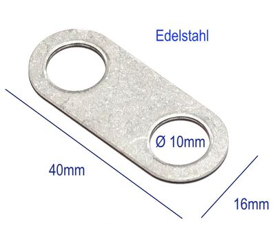 10mm Doppel Unterlegscheibe Edelstahl