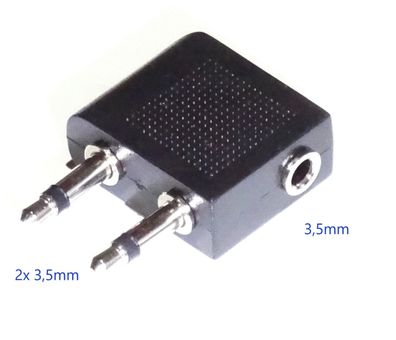 Hama 3,5mm Buchse auf 2x 3,5mm Stecker Audio Adapter