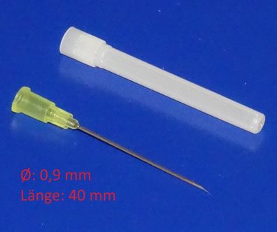 0,9 x 40mm Nadel Spritze für technische Dosier Spritze 20ml