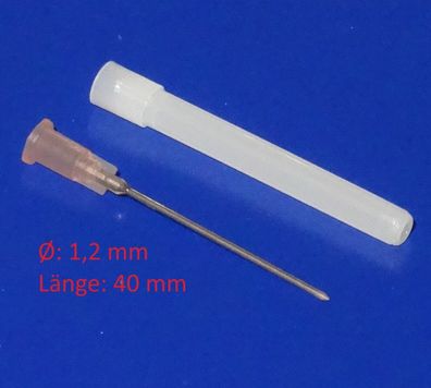 1,2 x 40mm Nadel Spritze für technische Dosier Spritze 20ml