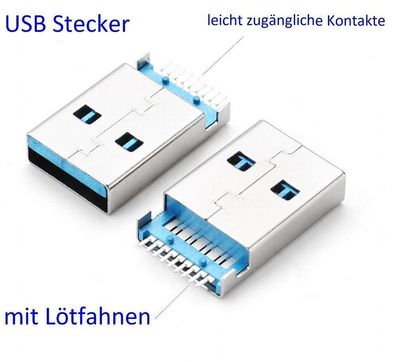 USB Stecker mit Lötanschluss Elektronik Bauteil