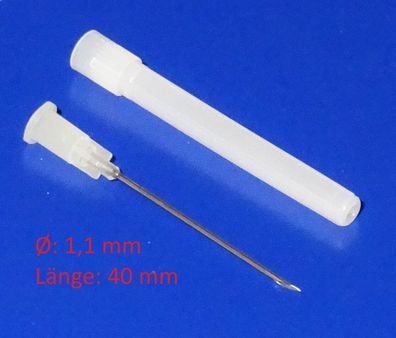 1,1 x 40mm Nadel Spritze für technische Dosier Spritze 20ml