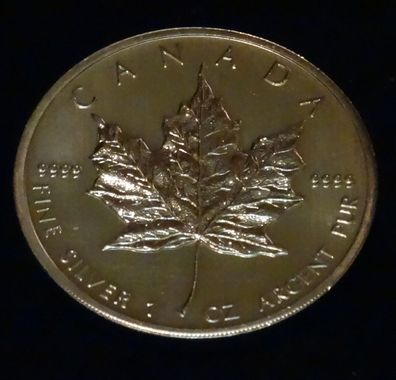 2012 Maple Leaf Kanada 1oz Silber Münze 99,9%
