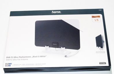 HAMA TV & Radio Ultra Flach Antenne passiv DVB-T DVB-T2 DAB DAB+