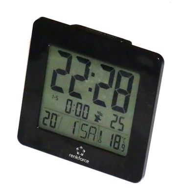 Renkforce digitaler Wecker Uhr, Display mit roter Beleuchtung Datum Temperatur
