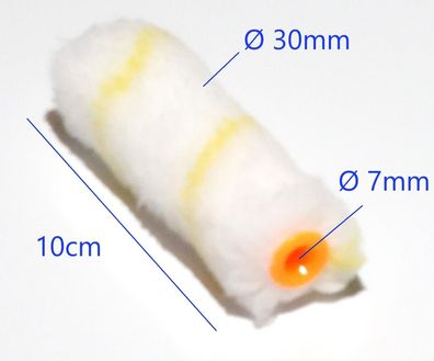 1 Stück Ø30mmx 100mm Farbwalze Maler Farbrolle Streichrolle