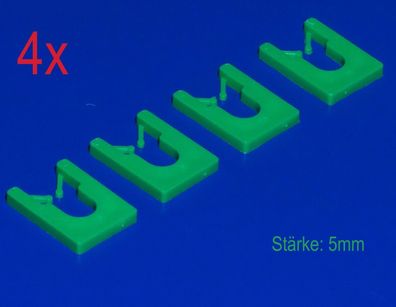 5mm Abstandhalter 40x30mm stapelbar 4 Stück universal Abstand Halter Distanz