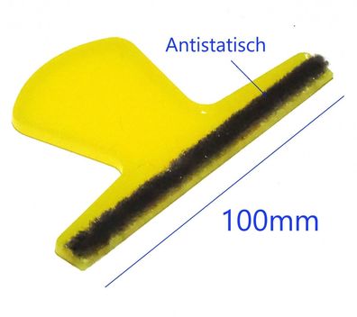 kleiner antistatischer Bildschirm Reinigung Abzieher Bürste in gelb