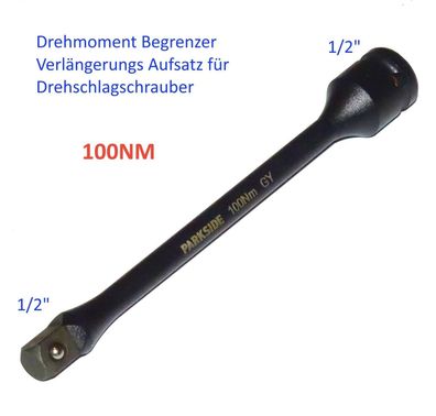 100Nm Schlagschrauber Drehmoment Begrenzer 1/2" Aufsatz für Drehschlagschrauber