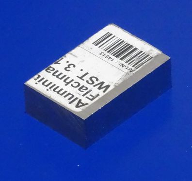 50,32 x 33,36 x 15,8 mm (LxBxH) Alu Klotz Flachmaterial Reststück #233