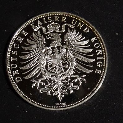 Deutsche Kaiser & Könige Ludwig der Deutsche 804-876 Silber Münze 99,9%