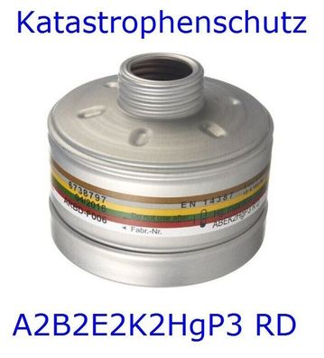 Dräger Kombinations Filter optimal Katastrophenschutz inkl. radioaktive Partikel