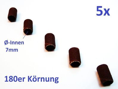 5x Schleifhülse 180er Körnung