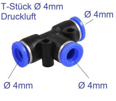 Pneumatik Schlauch Ø 4mm T-Stück