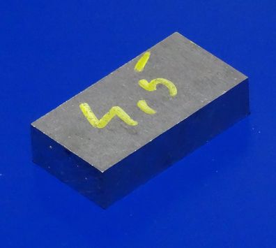60,86 x 31,95 x 14,77 mm (LxBxH) Alu Klotz Flachmaterial Reststück #190