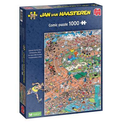 Jumbo Spiele 1119801816 Jan van Haasteren Sommerspiele in Paris 1000 Teile Puzzle